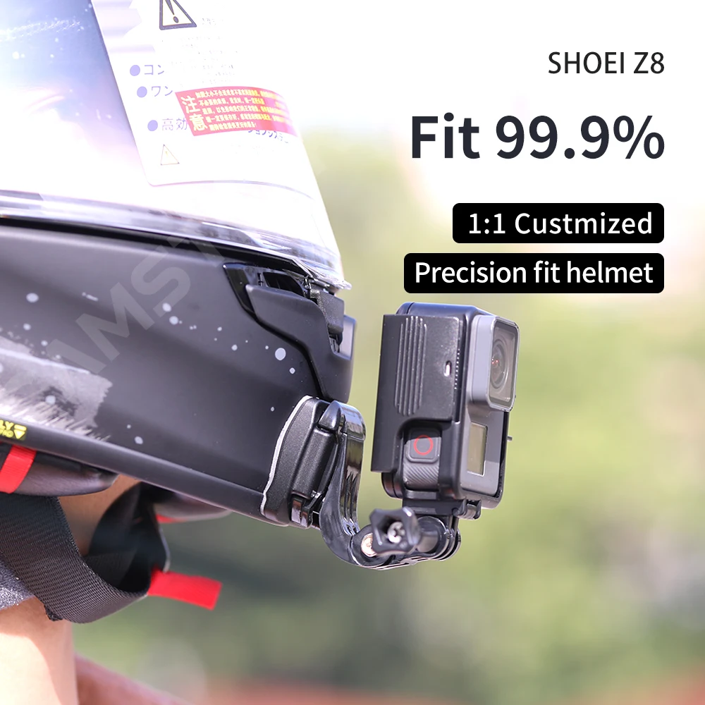 For Shoei Z8 NXR2 RF1400 Helmet Chin Mount For GoPro Hero 12 11 10 9 Insta360 X4 X3 Ace pro DJI Action 3/4 Camera Accessory