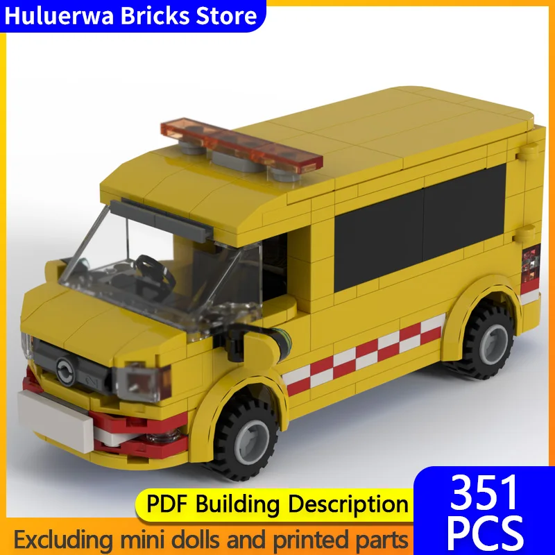 

Speed Hypercar Model MOC Building Bricks Transporter Medium Panel Van Modular Technology Gift Holiday Assemble Children Toy Suit