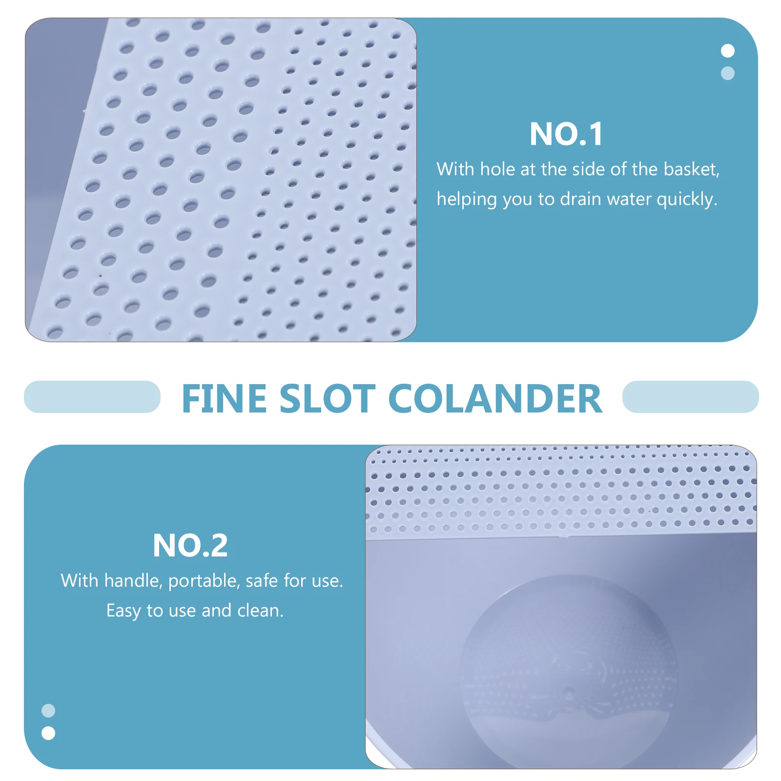 

Foldable Drain Rice Strainer Colander With Hole Handle Pp Material Wash Basket For Vegetables Beans Kitchen Use