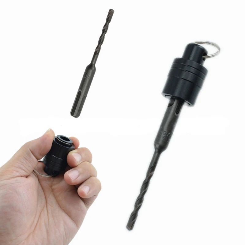 SDS Plus Shank Drill Bit Holder Keychain SDS Shank Adapter Extension Bar Socket Adapter Easy Change Portable Hand-held Holders