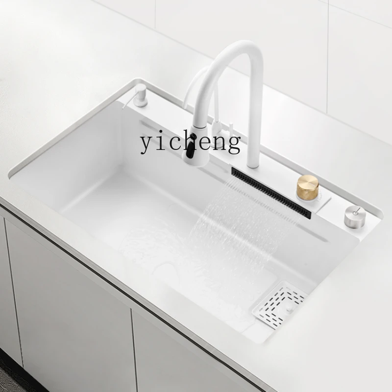 

YY Kitchen Vegetable Basin Stainless Steel 304 Pool Large Single Sink Undercounter Household Sink