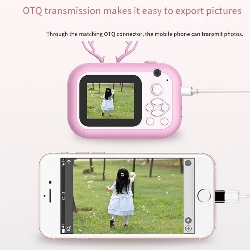 Children Instant Digital Camera Children Carry With You Portable Thermal Print Camera Selfie Video Toy Camera Travel Toy Camera