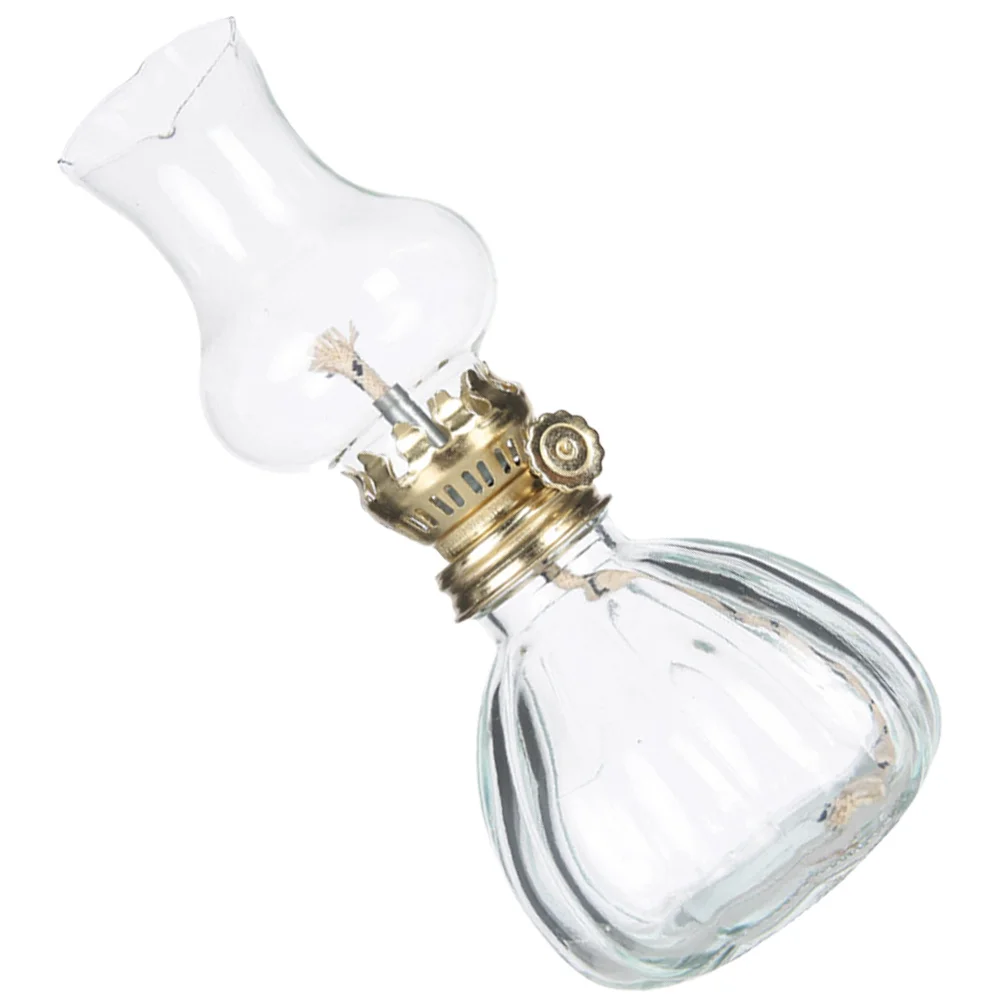 

Vintage Lamp Retro Style Glass Oil Light Home Decor Decorative Transparent Oil Light Lamp