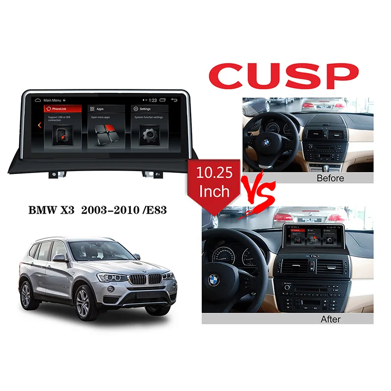 Android 10.0 system Car Monitor RK PX5 Octa Core /IPS screen BMW X3 2003-2010 /E83 Original CCC System Navigation & gps