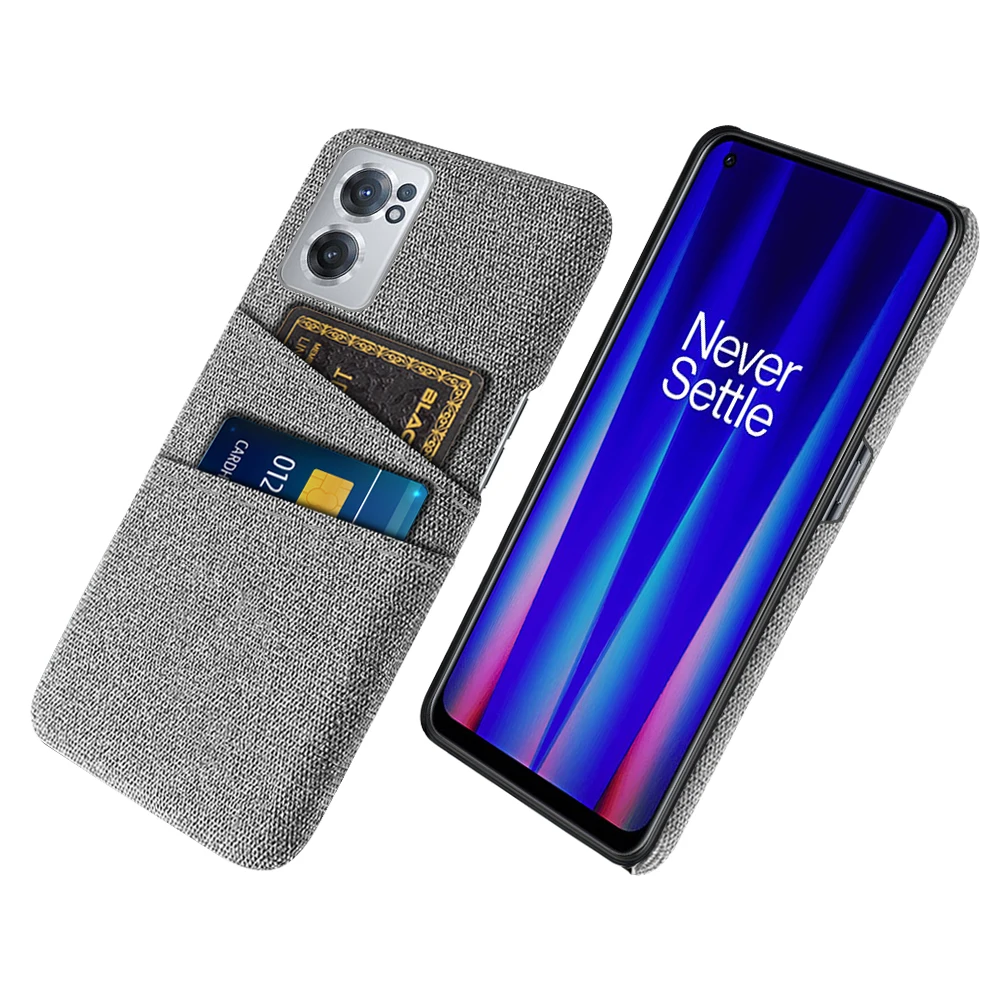 Case For OnePlus Nord CE 2 5G Luxury Fabric Dual Card Phone Cover For One Plus Nord CE 2 5G Funda For OnePlus Nord CE2 5G IV2201