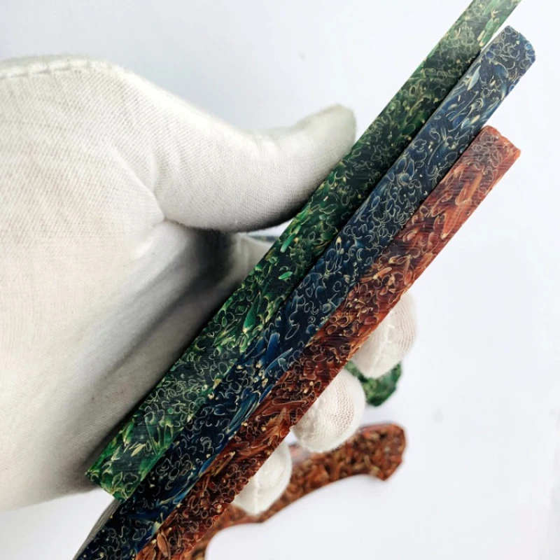 Rice Husk Composite Resin Handle Material & Scale for Homemade/DIY Handicraft Knife Handle Making 135x40x8mm