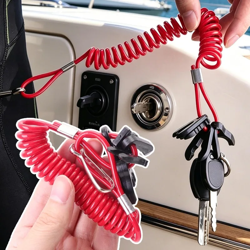 

Jet Ski Kill Switch Lanyard Universal Floating Emergency Stop Safety Tether Rope for Yamaha Sea Doo PWC Boat Motor Accessories