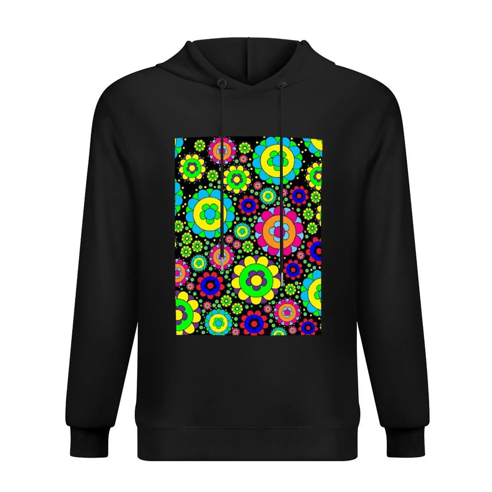 

Flower Power Vintage 60s 70s Hippie Retro Flowers Hoodie clothes for men mens clothing men's clothes korean style clothes hoodie
