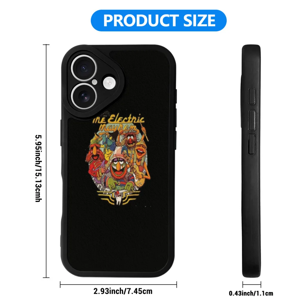 Phone Case For iPhone 16 Pro Max Silicone Skin Case dr teeth and the electric mayhem shirt Essential