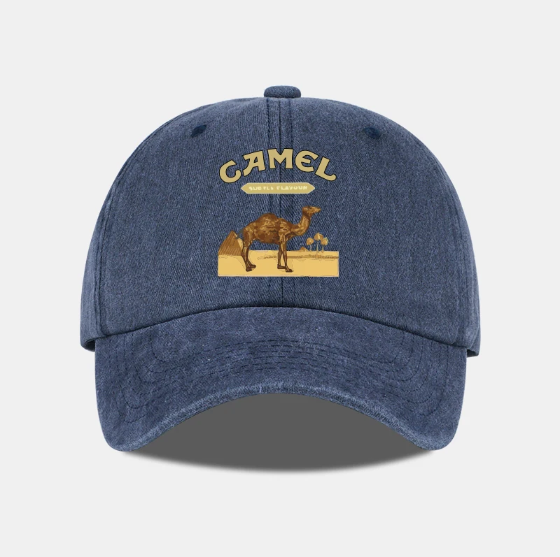 1-Piece Camel Print Baseball Cap Classic Minimalist Retro Style Breathable Soft Fabric Perfect for Work and Daily Wear Adjustabl image 3