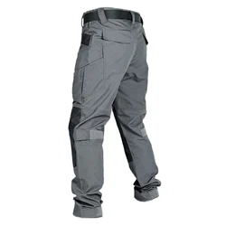 Multi-Pockets Tactical Cargo Pants Mens Casual Multi Pockets Cargo Trousers Waterproof Wear-resisting Trousers Male Outwear
