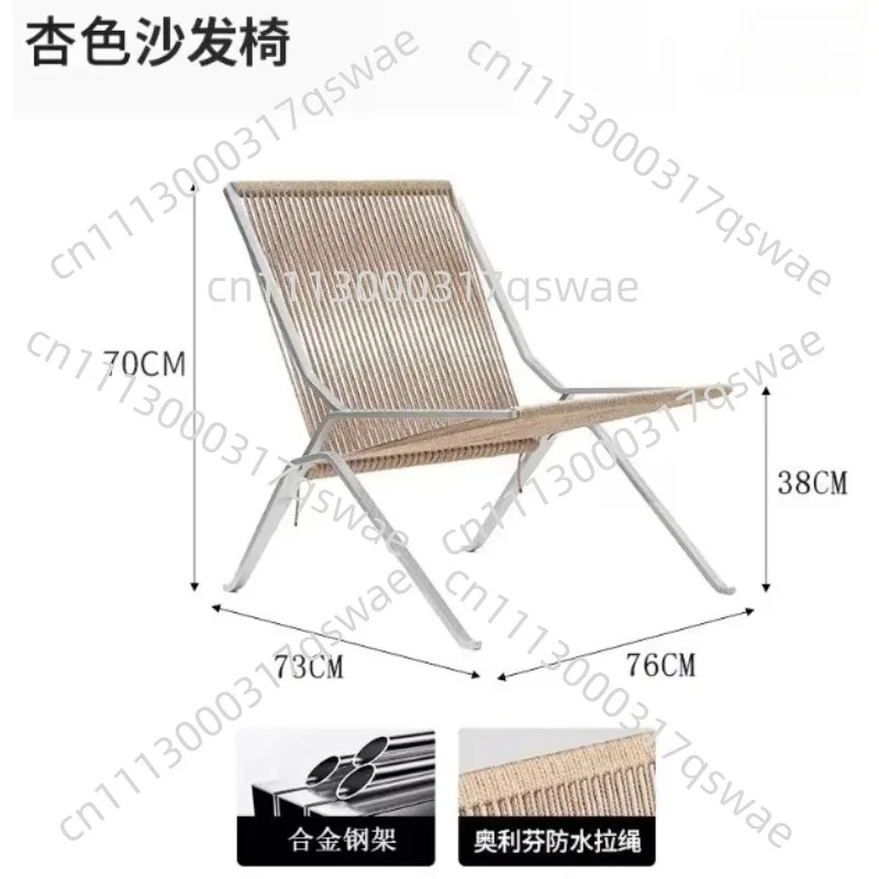 Minimalist rope woven sofa and reception chair, for living room, hotel and use