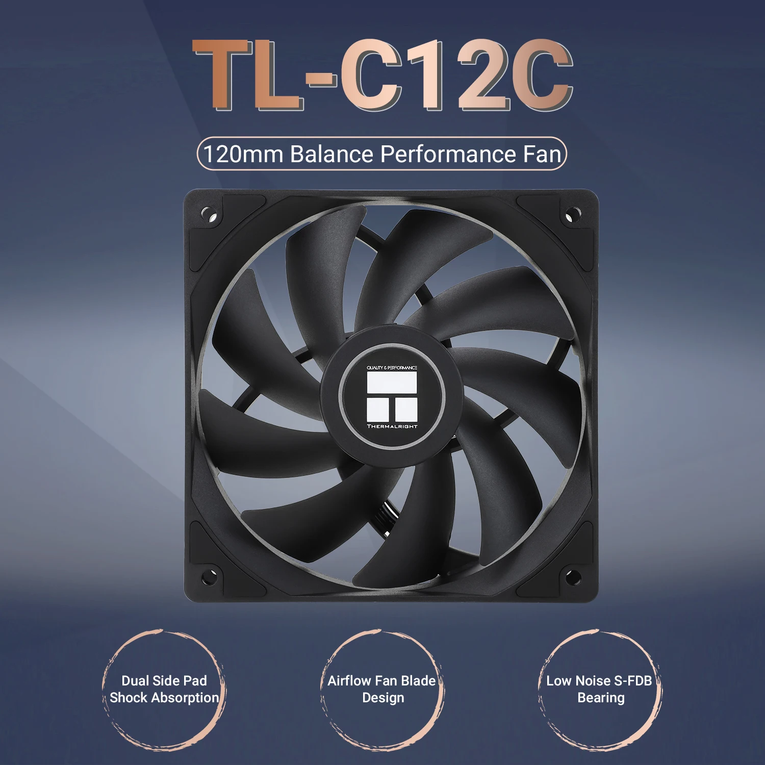 Thermalright 120mm Case Fan TL-C12C EXTREM/C12CW-S/C12C-S/C12CW/C12C CPU Cooling Fan ARGB 120mm High Performance Fan