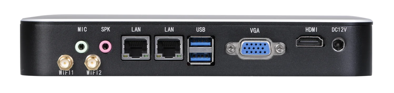كور I3 I5 I7 J1900 صندوق صناعي كمبيوتر شاشة واحدة كمبيوتر مزدوج LAN مدمج مع GPIO RS232 Dual LAN HD4003 كمبيوتر صغير