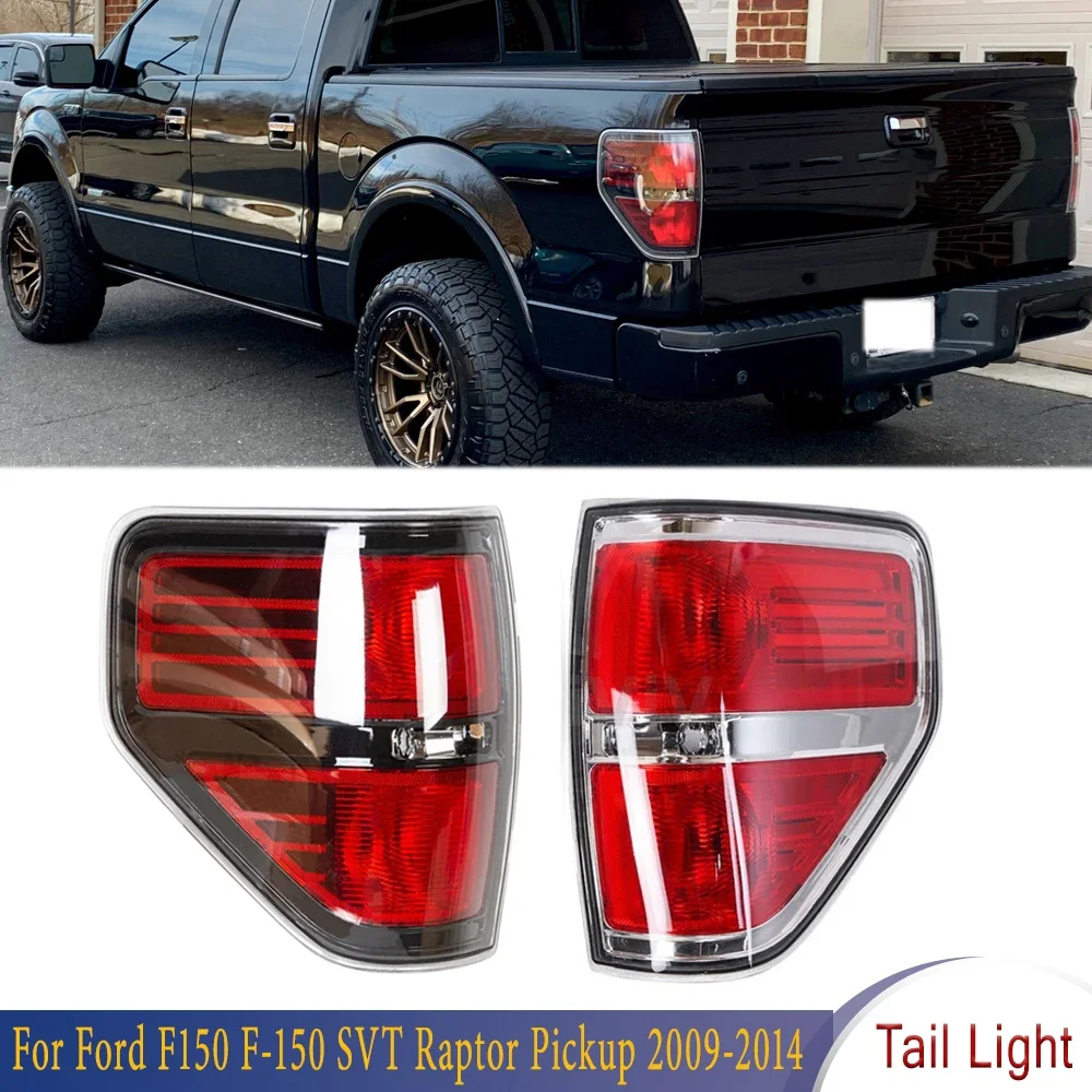 

X-T For Ford F150 F-150 SVT Raptor Pickup 2009-2014 Tail Light Brake Lamp No Bulb BL3Z13405B BL3Z13404B FO2818143 FO2819143