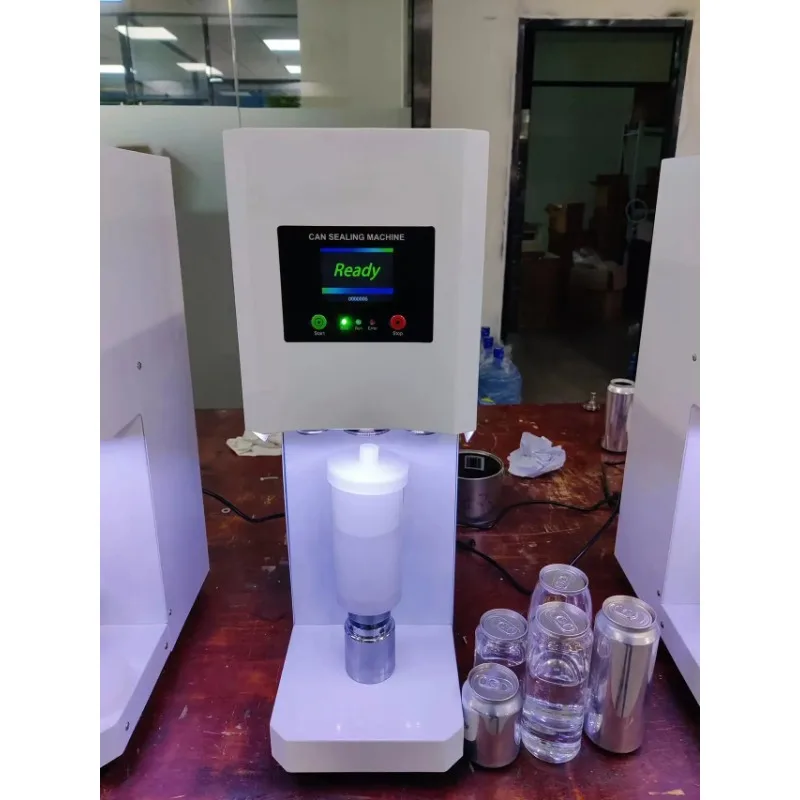 3S Commercial Automatic Intelligent Tin Can Sealing Machine Soda Sealer Cup Body Rotation Aluminum Beer Bottles PET Jar Seamers
