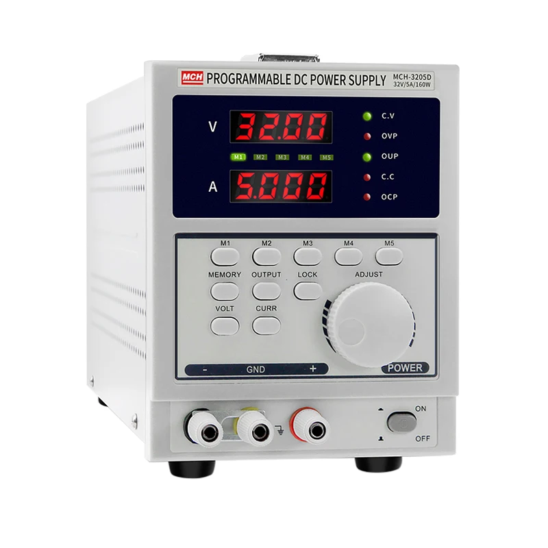 MCH3205D four digit programmable DC stabilized voltage and stable current power supply 32V5A linear adjustable DC power supply