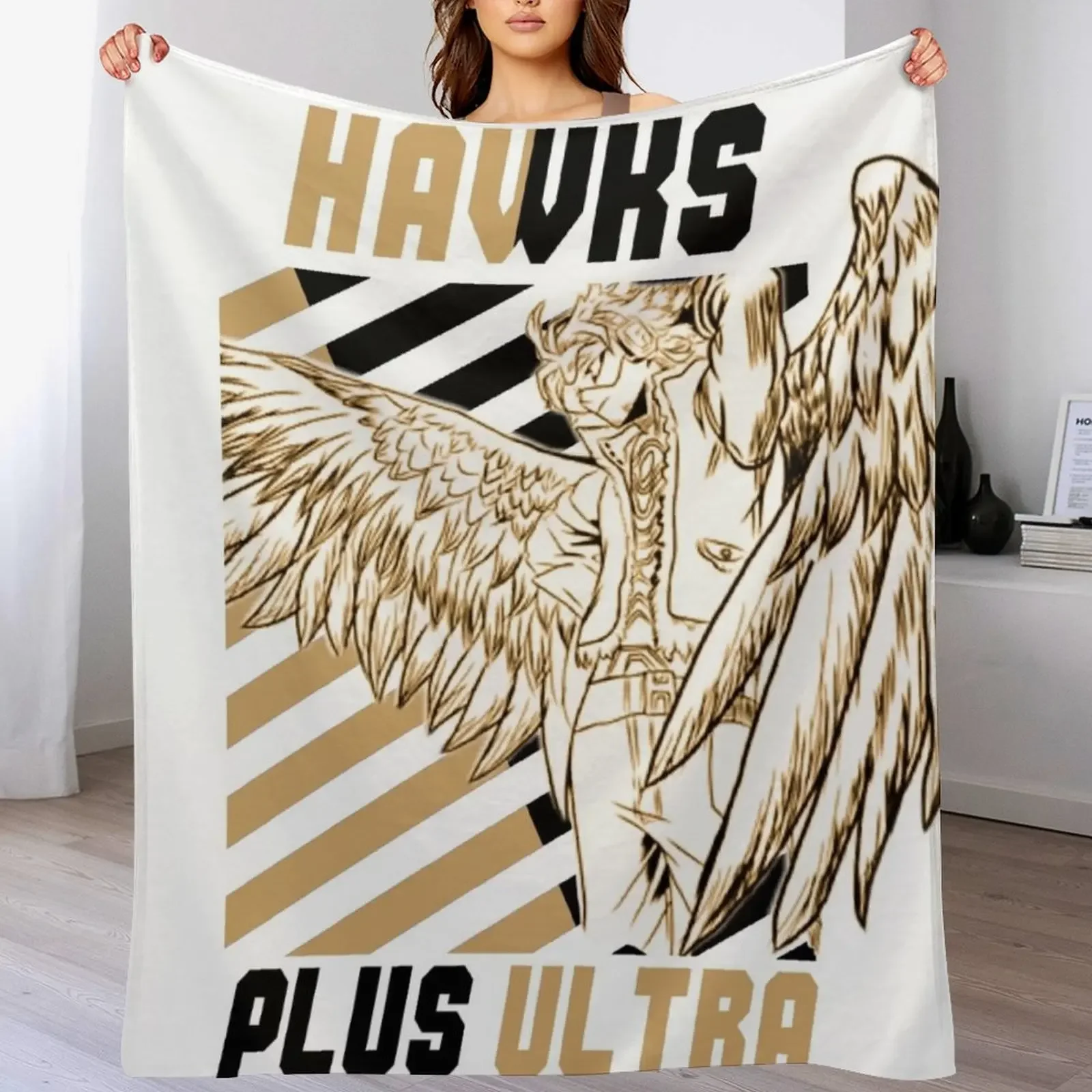 

Keigo Takami (Hawks) PLUS ULTRA Throw Blanket blankets ands Comforter Soft Big Flannel Fabric Blankets