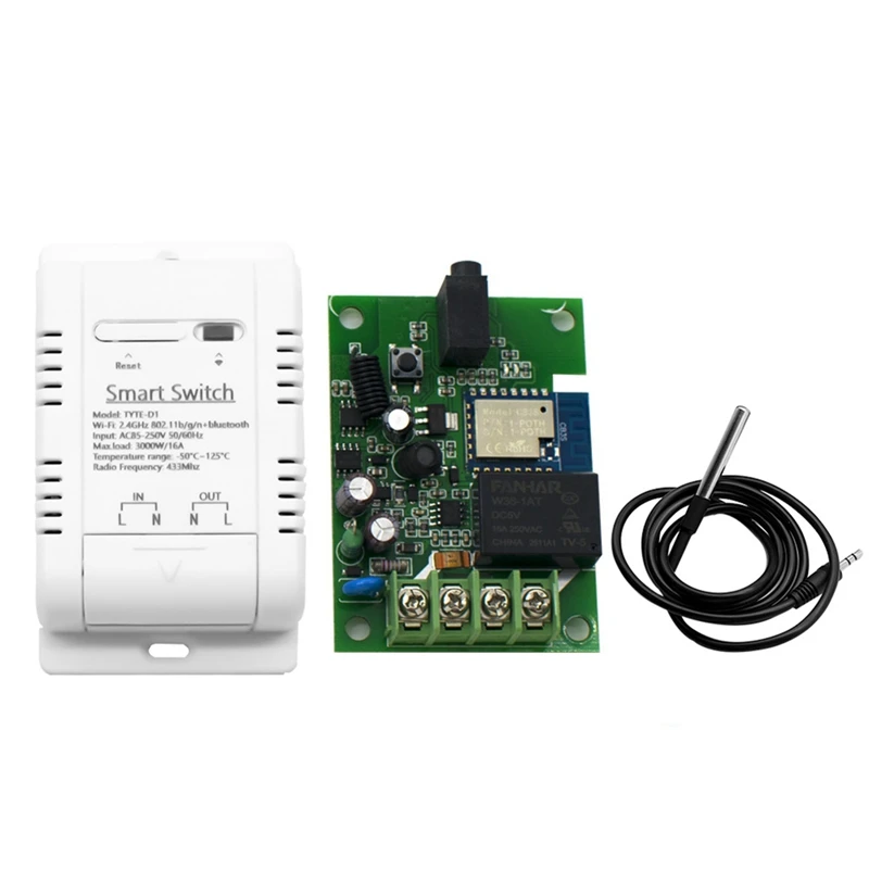 HFES Wifi inteligentny przełącznik temperatury 16A 3000W z termostatem monitorującym zużycie energii dla Alexa Google Home