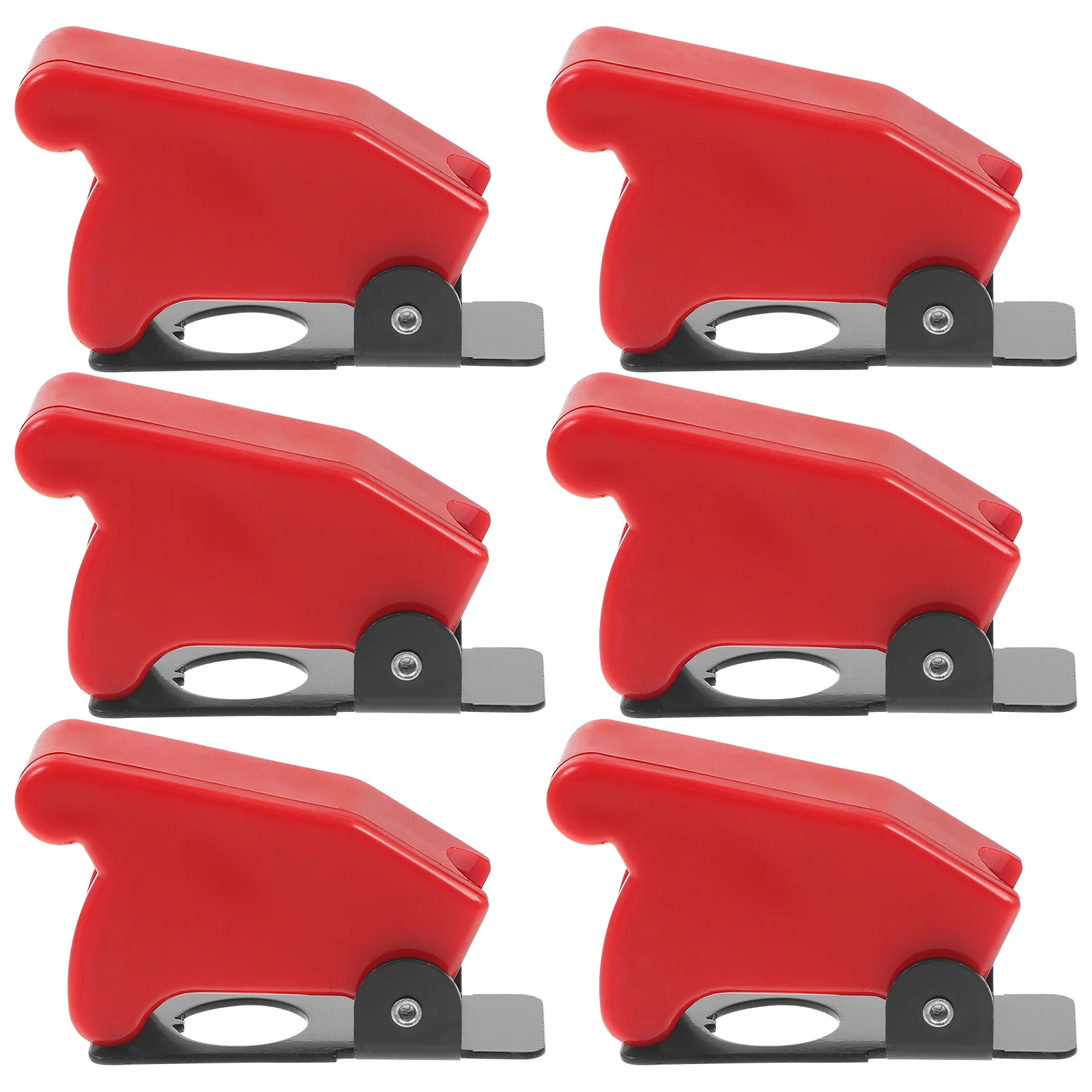 6 Pcs Toggle Switch Cover Protector Protection Cap Flip Plastic Protective Guard for