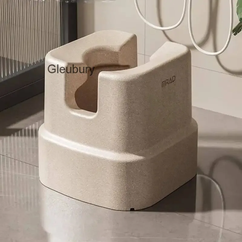 Wood Elderly Chair Bathroom Waterproof Nonslip Designer Shower Chair Portable Square Tabouret Salle De Bain Bathroom Furniture
