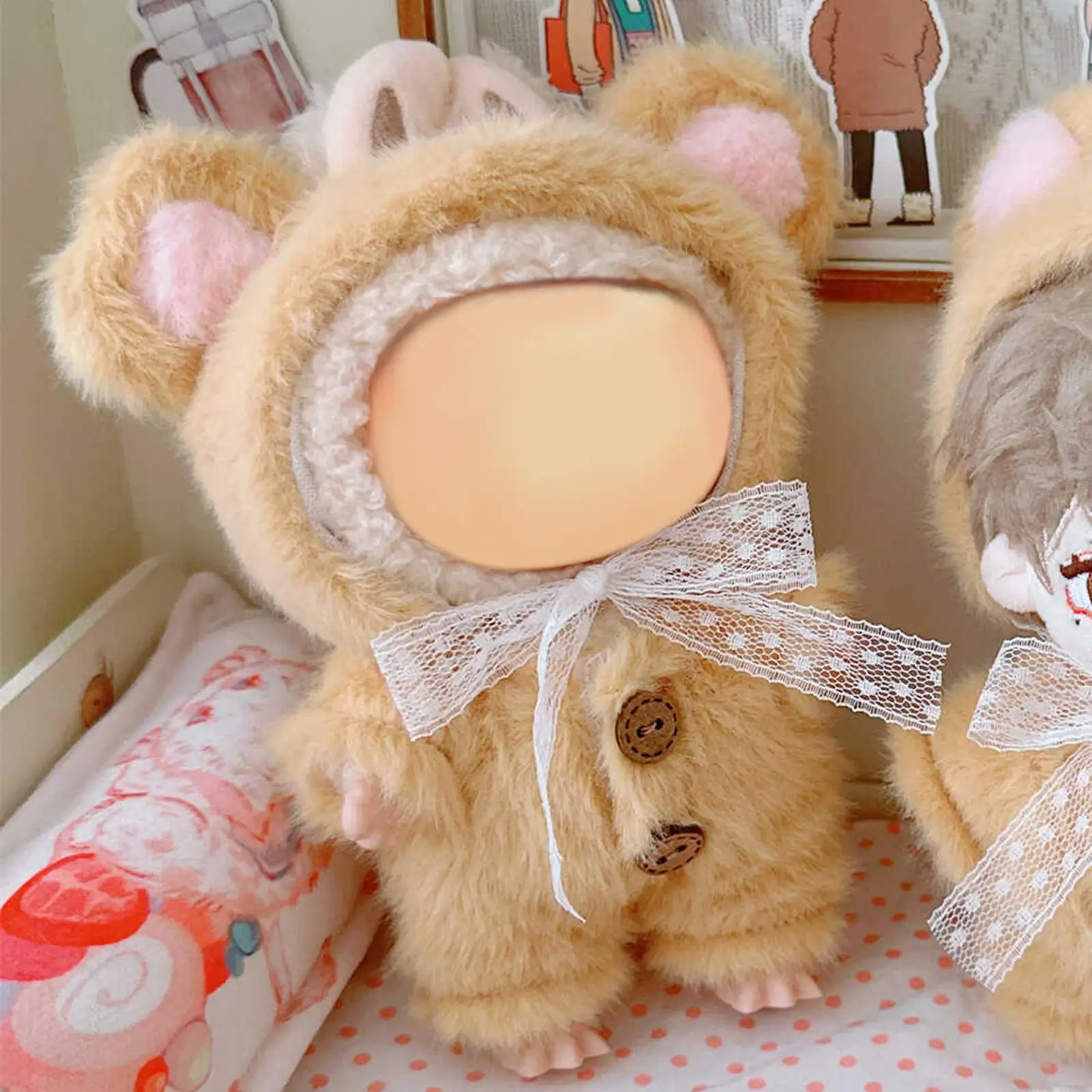 

15cm Doll Clothes Doll Accessories Easy to Wear Cute Doll Decoration for Little Girls DIY Your Own Doll Costumes DIY Supplies