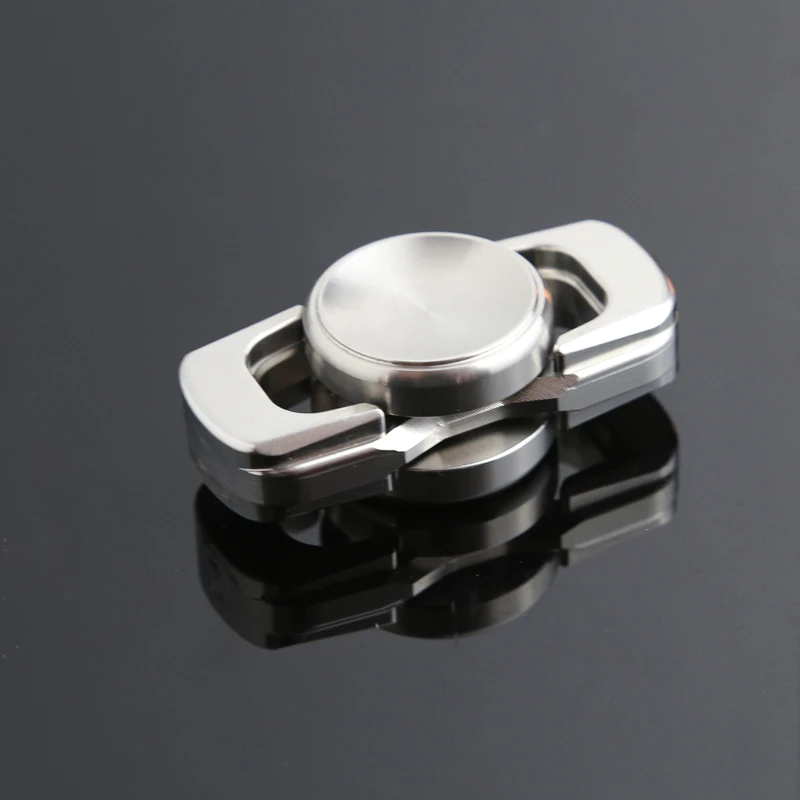

Stainless Steel EDC Hand Spinner Fashionable Two-leaf Fidget Spinner Stress Relief & Relaxation Fidget Toys ADHD Tools