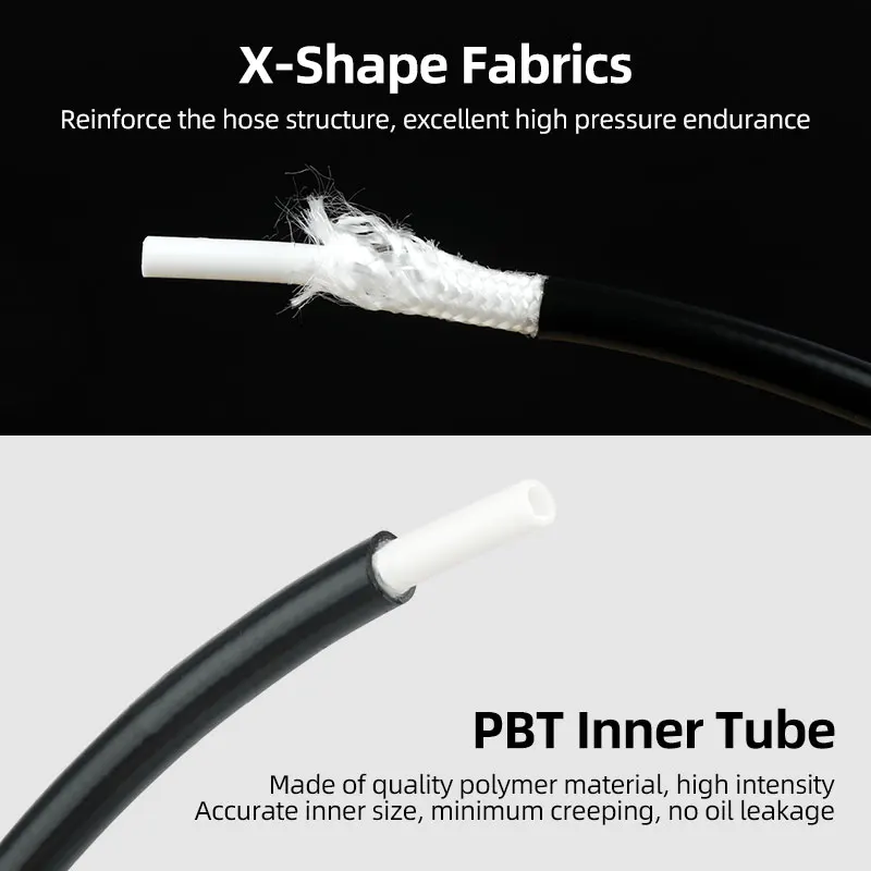 Deemount 2.0/2.2/2.5mm Inner Dia. Oil Hose 2.5/5.0m 3 Layers Oil Tube for BH59 BH90 Sram Magura Tektro Bike Hydraulic Disc Brake