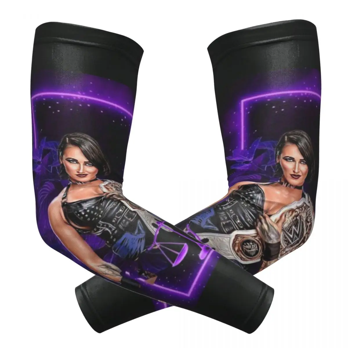 She Is My Mami Rhea Ripley Bootleg Wrestler Outdoor Arm Sleeves Sun UV Protection Cover Summer Cycling Tattoo Sleeves