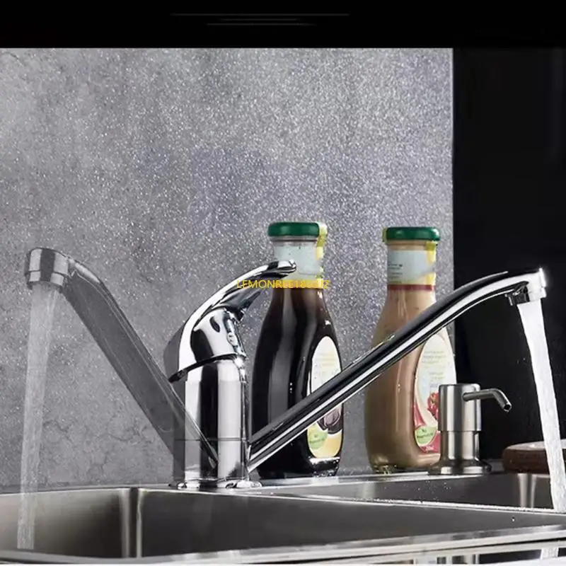 N58C Stylish Kitchen Tap Single Handle 360 Rotation Kitchen Sink Faucet for Home Use