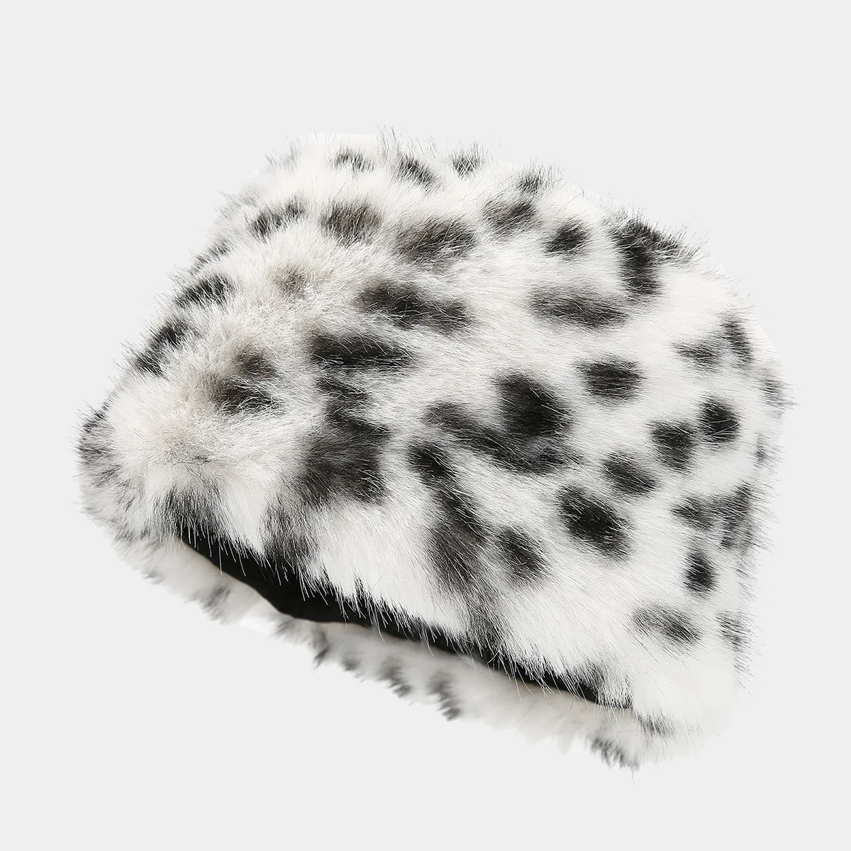 Chapeau en peluche à motif léopard, mode européenne et américaine, chapeau chaud élégant, costume écharpe, tendance automne et hiver, nouveau