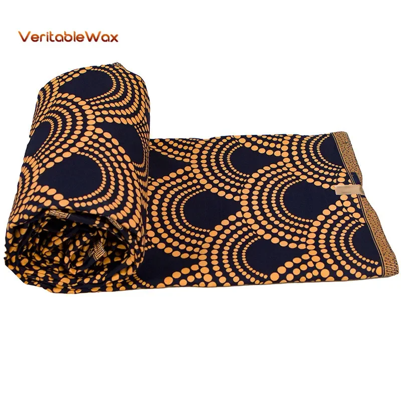 Wholesale price! High Quality African prints fabric 2022 Ankara wax real wax Nigerian wax 6 yards/pcs 100% polyester fp6390