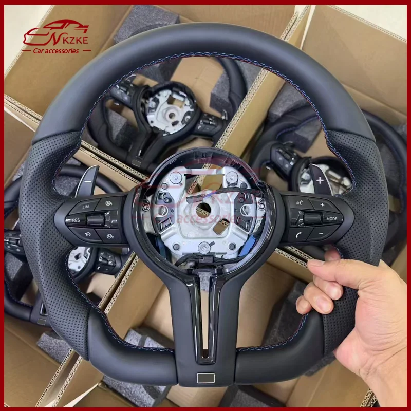 

Подходит для F-series F30 F20 F31 F32 F33 F34 F36 F22 F23 F80 F82 F87 X5 M2 кожаный перфорированный руль Black Knight