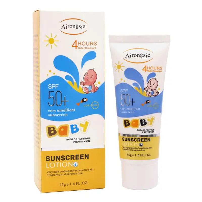 

Outdoor Sunscreen Refreshing Oil Free Sun Protector Mild Non-irritating UV Resistance Body Lotion Cream