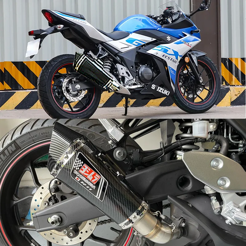 

For Suzuki GSX250R 51mm Motorcycle Accessories Exhaust pipe Modified Muffler Pipe echappement moto akrapovic db killer