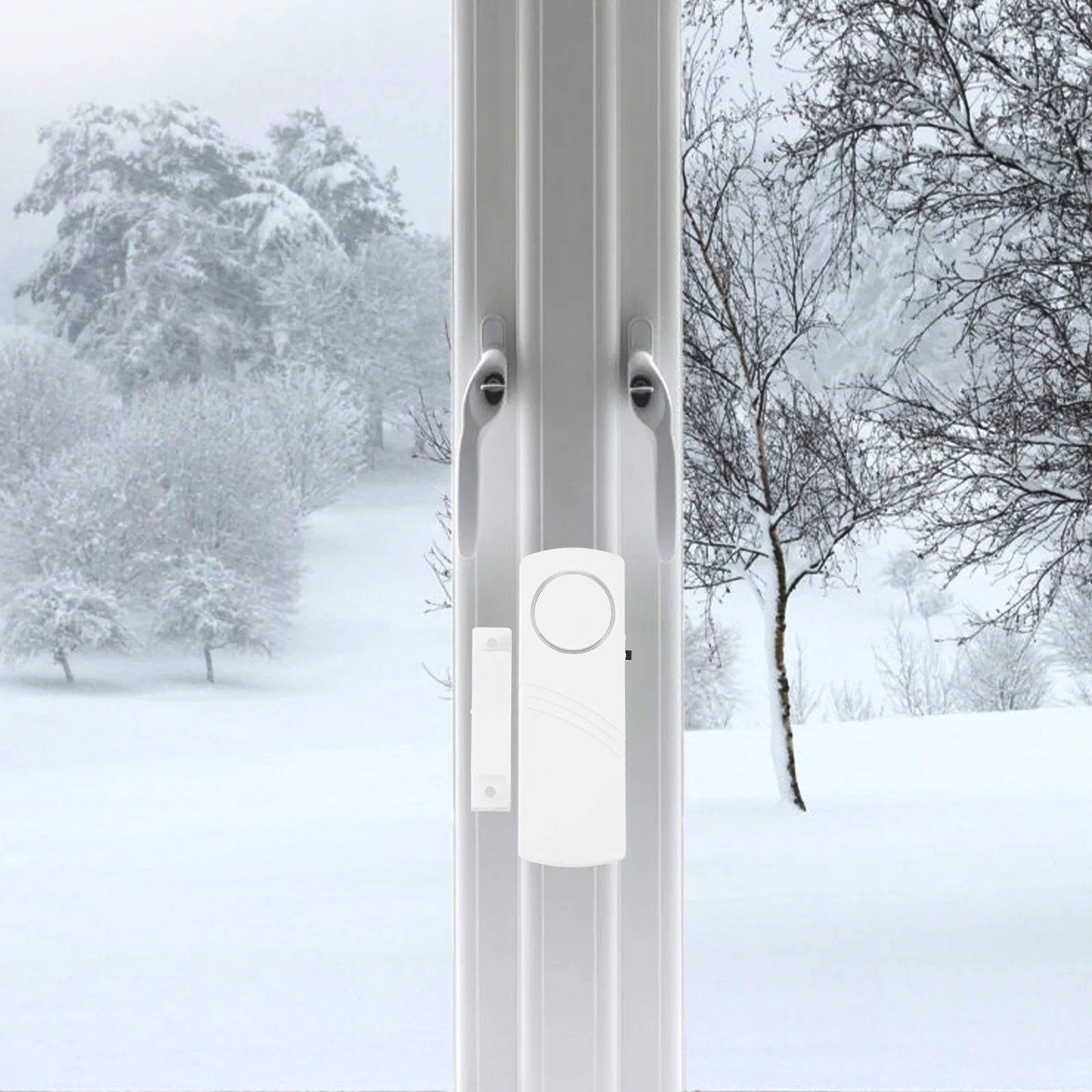 

Wireless Door Window Magnetic Contact Alarm Sensor for Home Security 5Mm Trigger Distance Easy Double Adhesive Tape Sleep