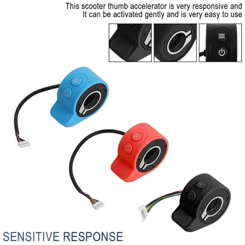 Electric Scooter Finger Throttle Accelerator Speed Controller With Headlight Switch Button ForHX X6 X7 Scooter Accessories