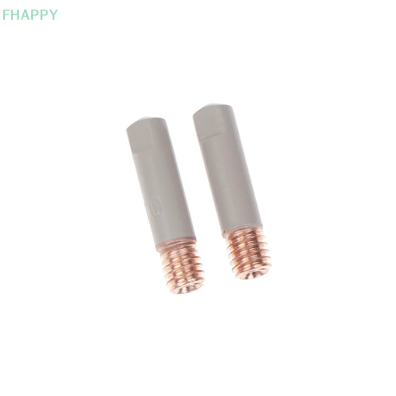 2 ชิ้น/เซ็ต 15AK เชื่อมเคล็ดลับใหม่เคลือบป้องกัน 25 มม.M6 หัวฉีดแก๊ส 0.8 มม.-1 มม.ไฟฉายเชื่อม MIG เครื่องมืออะไหล่