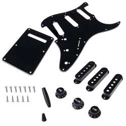 1 zestaw SSS Electric Guitar Pickguard Back Plate Pickup Cover Gałki Porady dla St SQ 24BD