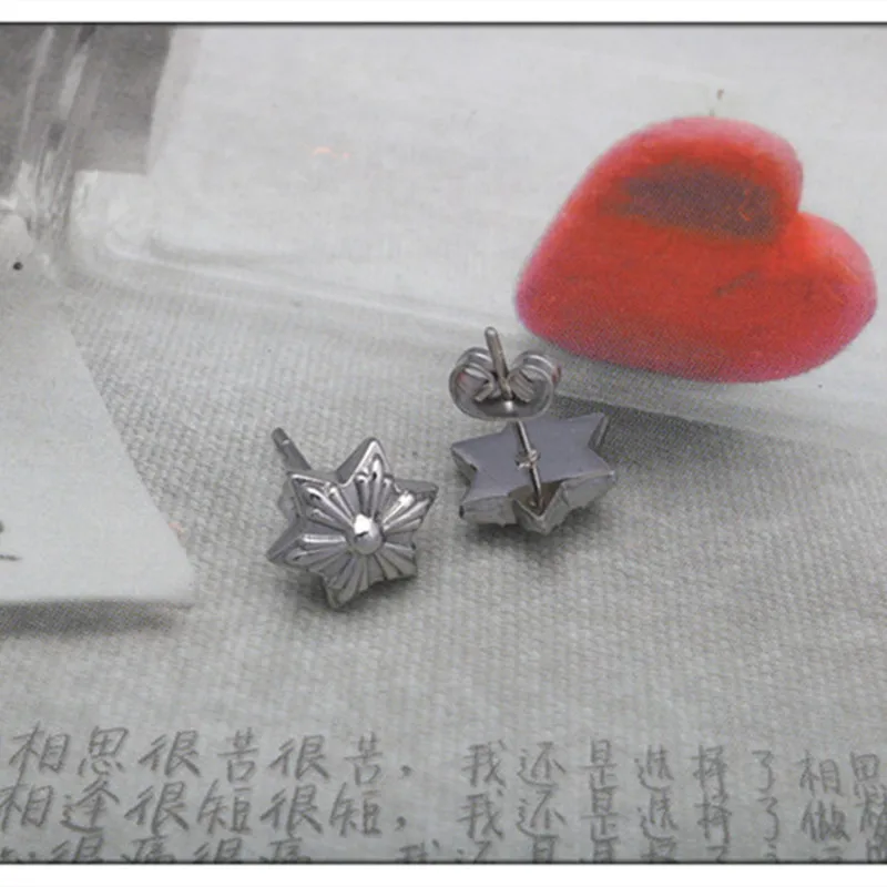 Buyee 925 Sterling Silver Star Stud Earring Excellent Sweet Small Earring for Women Men Fashion Party Fine Jewelry Earring