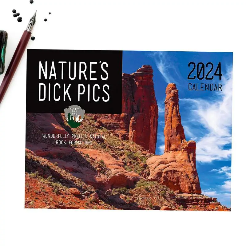 

2024 Wall Calendar Nature Calendar Planner 12 Monthly Desk Funny Giftable 9.8 X 7.4 Open Thick Paper Nature Calendar For Home