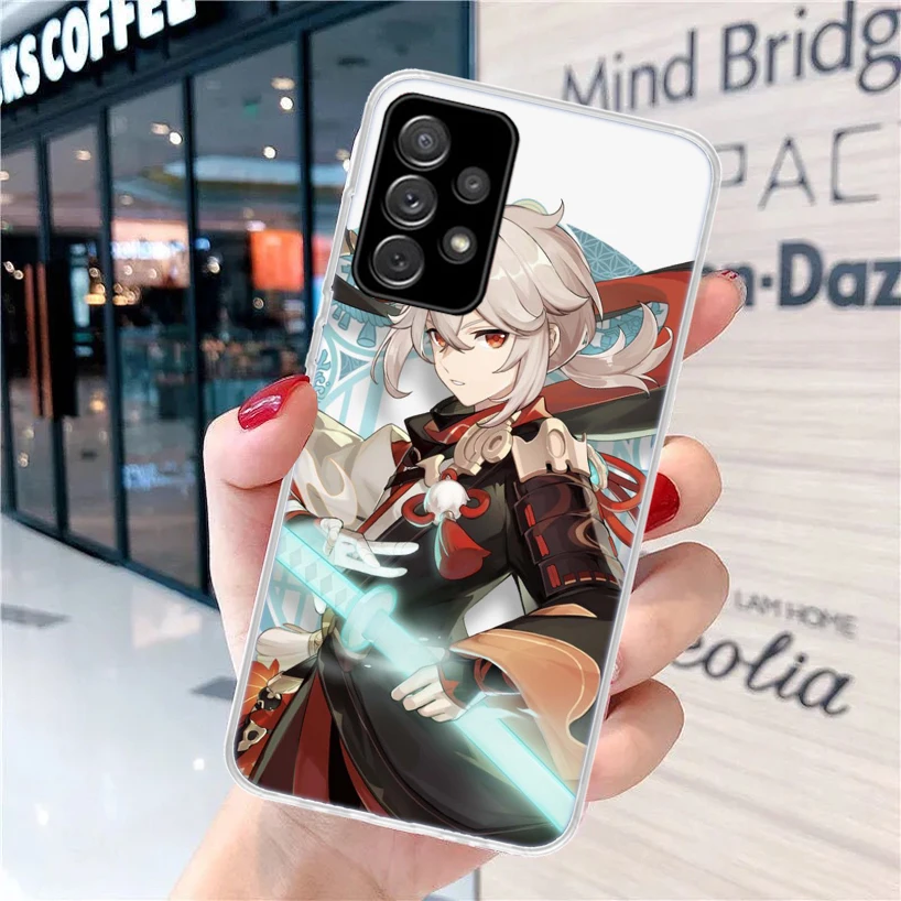 Genshin Impact Kaedehara Kazuha Soft Soft Phone Case for Samsung Galaxy A51 A71 A41 A31 A21S A11 A10 A20E A30 A40 A50 A70 A6 A7