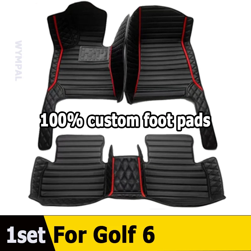 

Автомобильные напольные коврики для Golf 6 2012 2011 2010 2009, коврики, накладки на ножки, аксессуары для салона, педали, продукт, коврик для VW