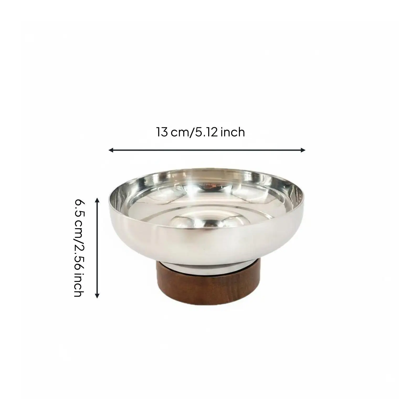 2 Pieces Stainless Steel Cake Stand Two-Tone Material Decorative Fruit Stand