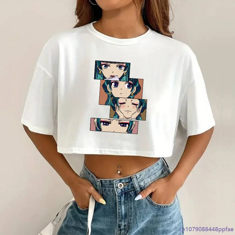 Camiseta de Anime nuevo The Apothecary Diaries, pantalón corto informal de verano para mujer, camiseta de Anime Harajuku par