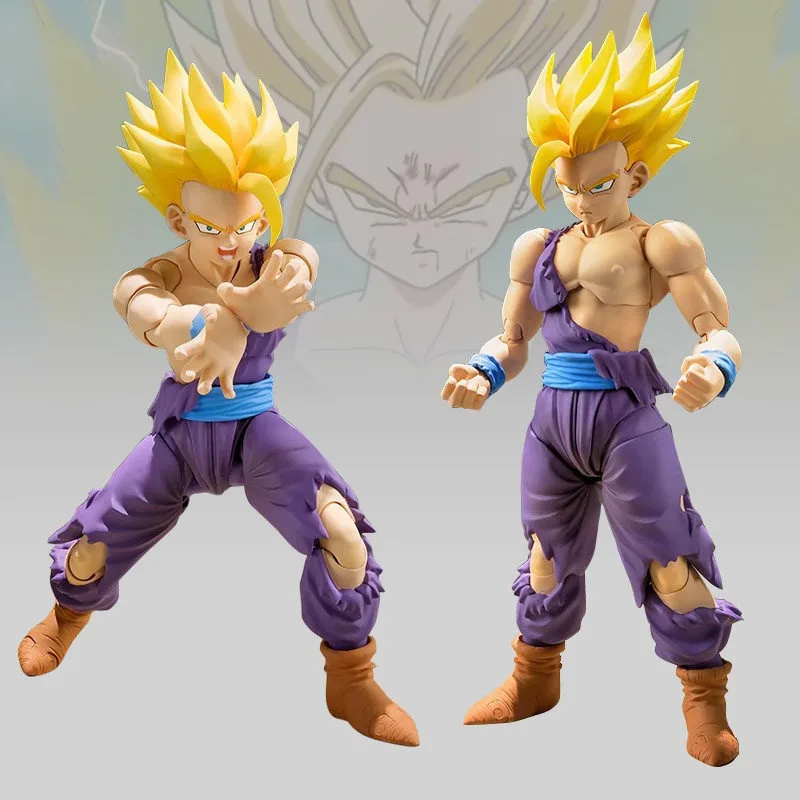 Figura de Son Gohan SSJ2 de Dragon Ball, PVC, Colección de Figuras de Acción Móviles de Anime, Super Saiyan Gohan Trunks, Modelo Coleccionable