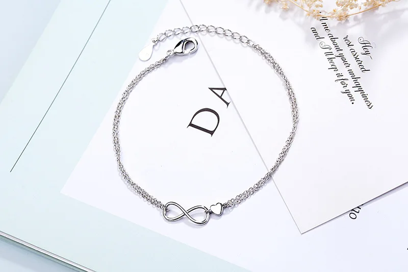 VENTFILLE Armband aus 925er-Sterlingsilber, doppeltes Liebesherz, hohle runde Perlen, Damenmode, romantischer Schmuck, klassisch, verstellbar – Detail 40