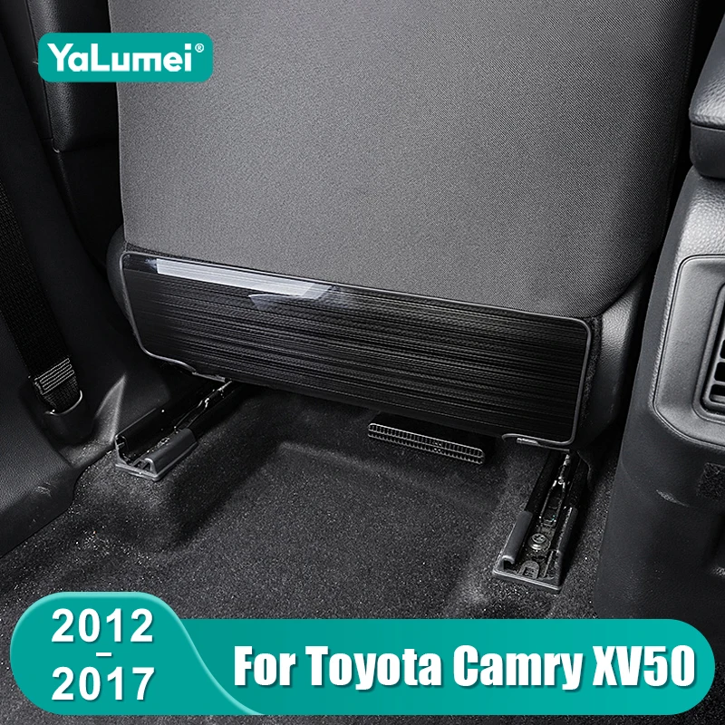 

Для Toyota Camry 50 XV50 2012-2017: Защитные накладки на спинки сидений из нержавеющей стали (антикик-маты), аксессуары
