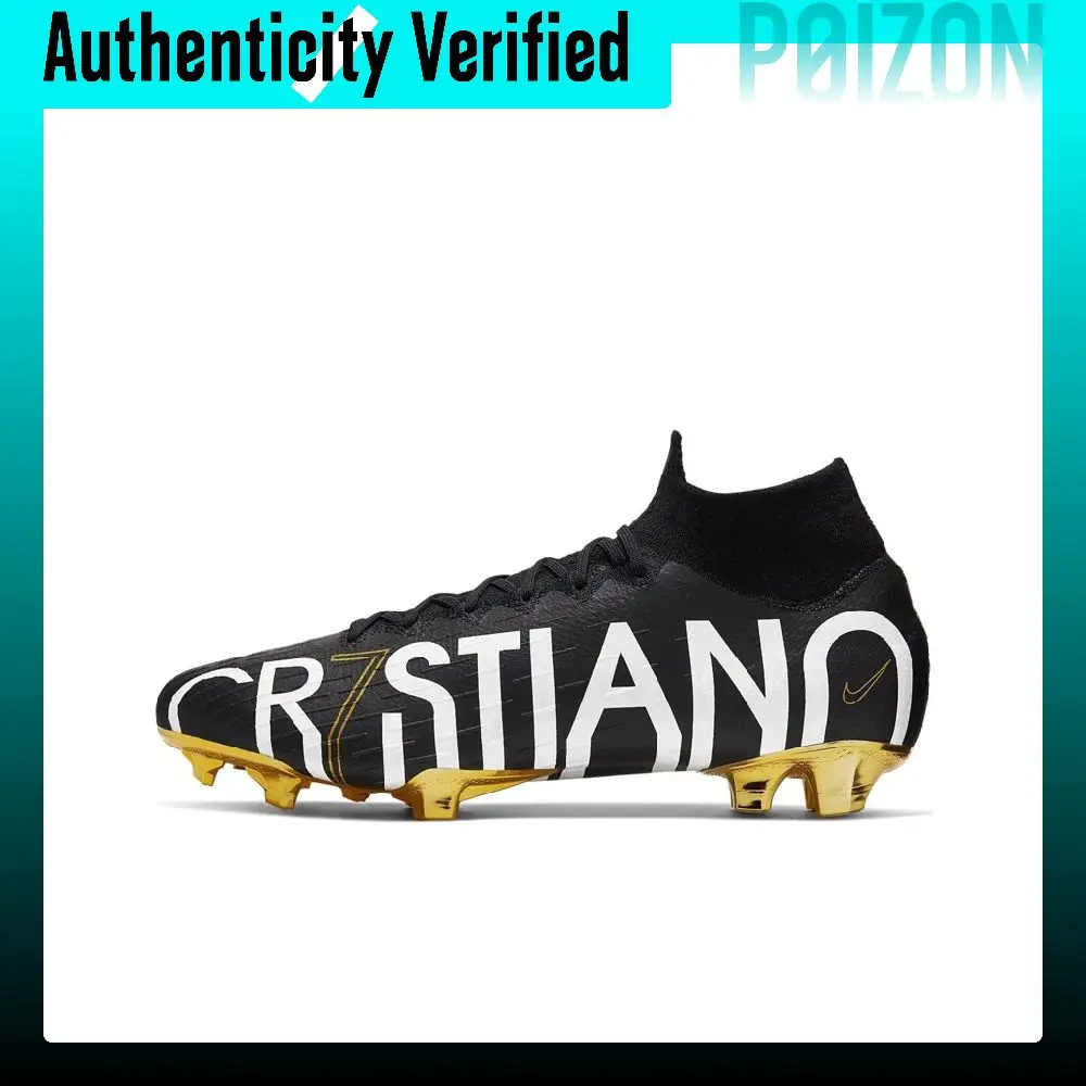 Nike Mercurial Superfly 6 Soccer Shoes Men's Mid-top Black/Gold CJ7902-007