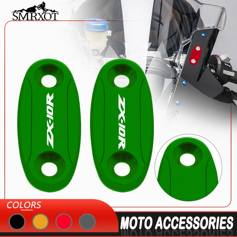 

zx6r/10r Motorcycle Accessories Windscreen Mirror Hole Cover Driven Mirror Eliminators Cap For ZX-10R 2004-2007 ZX-6R 2005-2008